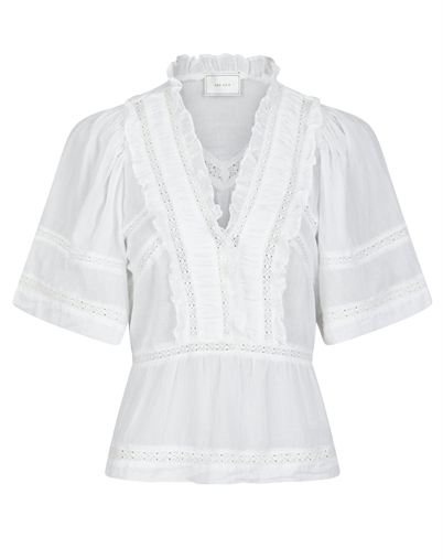 Neo Noir - Evienne S Voile Bluse - White